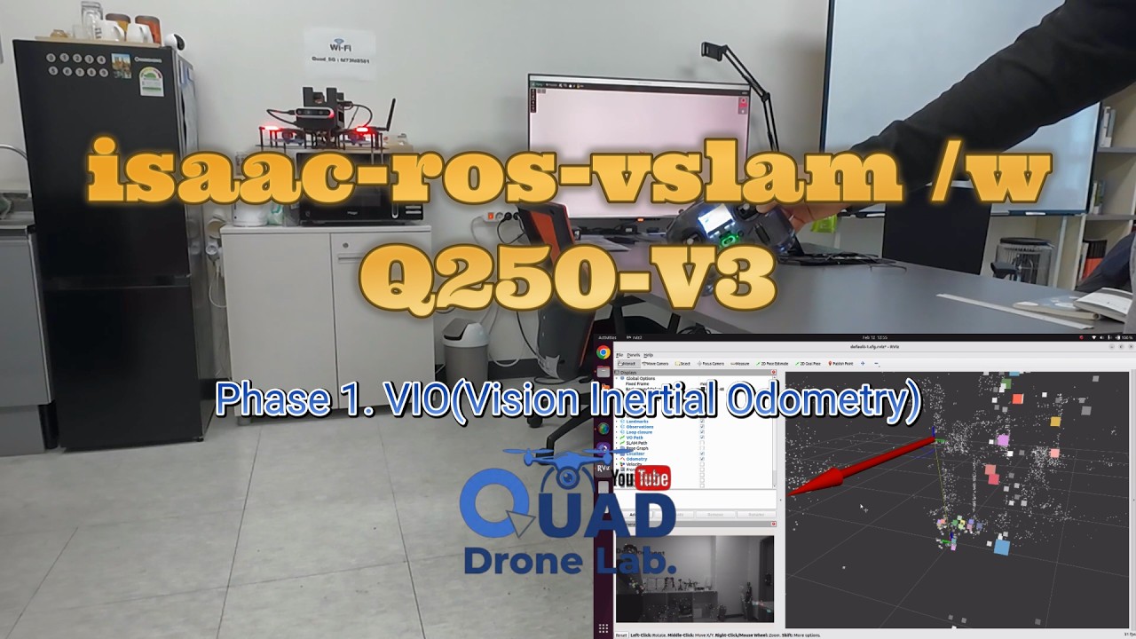 NVIDIA isaac-ros-vslam VIO with Q250-V3 drone demo