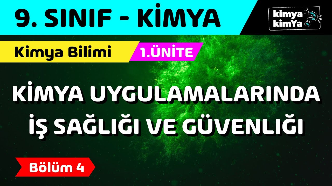 Kimya Uygulamalarında İş Sağlığı Ve Güvenliği