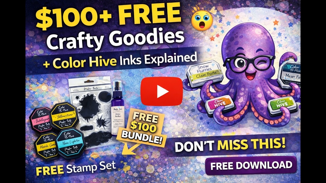 $100+ FREE Crafty Goodies 😱 + Color Hive Inks Explained LIVE! (Don’t Miss This)