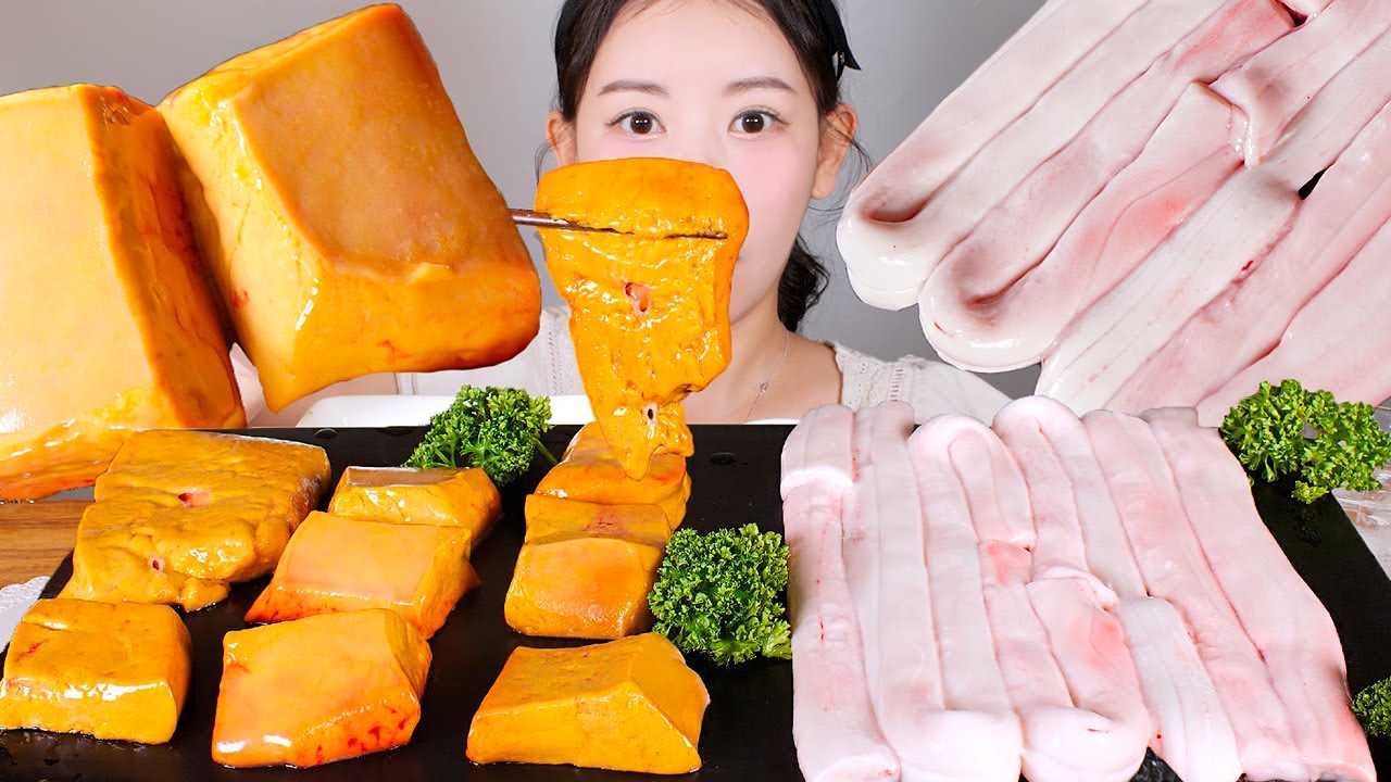 노랑가오리 간과 소등골을 동시에..🤍⭐ 진귀한 맛의 대결 극락 먹방 Beef spinal cord  & Yellow skate liver mukbang korean food
