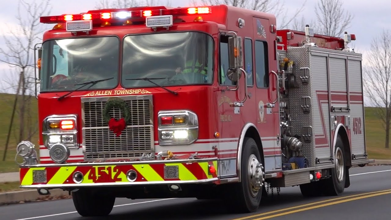 Allen Township Fire Company Engine 4512 Responding 12/7/21