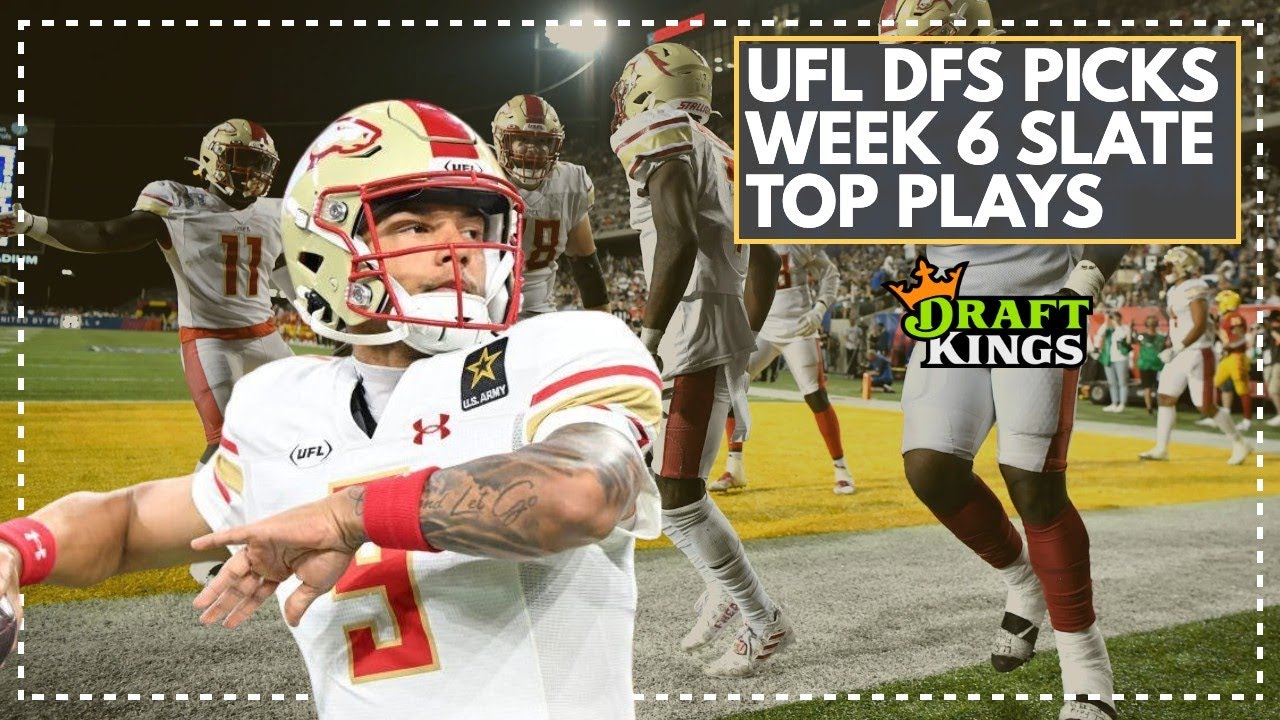 Week 6 UFL DFS Picks: Use These Players In Your DraftKings Lineups