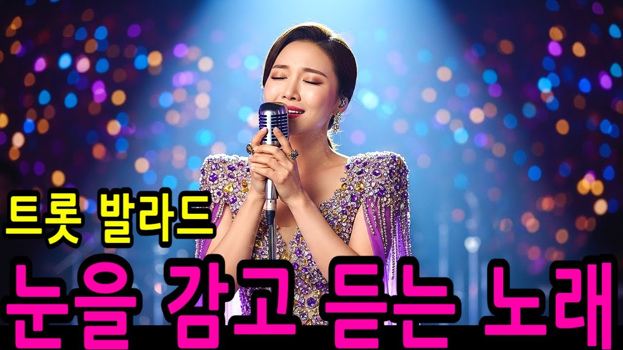 하루를 시작하며트롯 발라드로 마음을 다독입니다