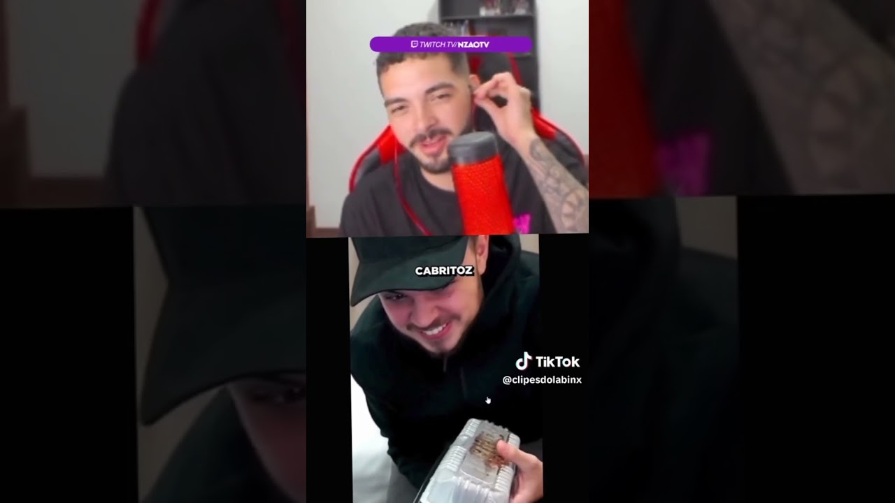 nzao reagindo às imitação do gago 