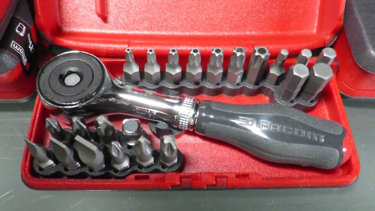 FACOM : Coffret Cliquet Porte-Embout 1/4