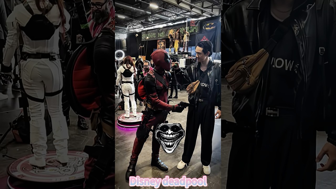 Забавный момент с Диснеевским Дэдпулом 😂 #foryou #fyp #disneyland #deadpool #funny
