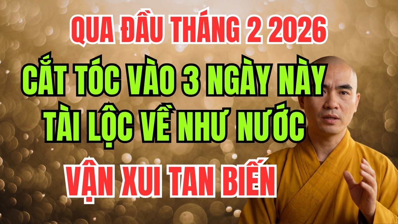 Qua Đầu Tháng 2 2026: Cắt Tóc Vào 3 Ngày Này Tài Lộc Về Như Nước, Vận Xui Tan Biến!