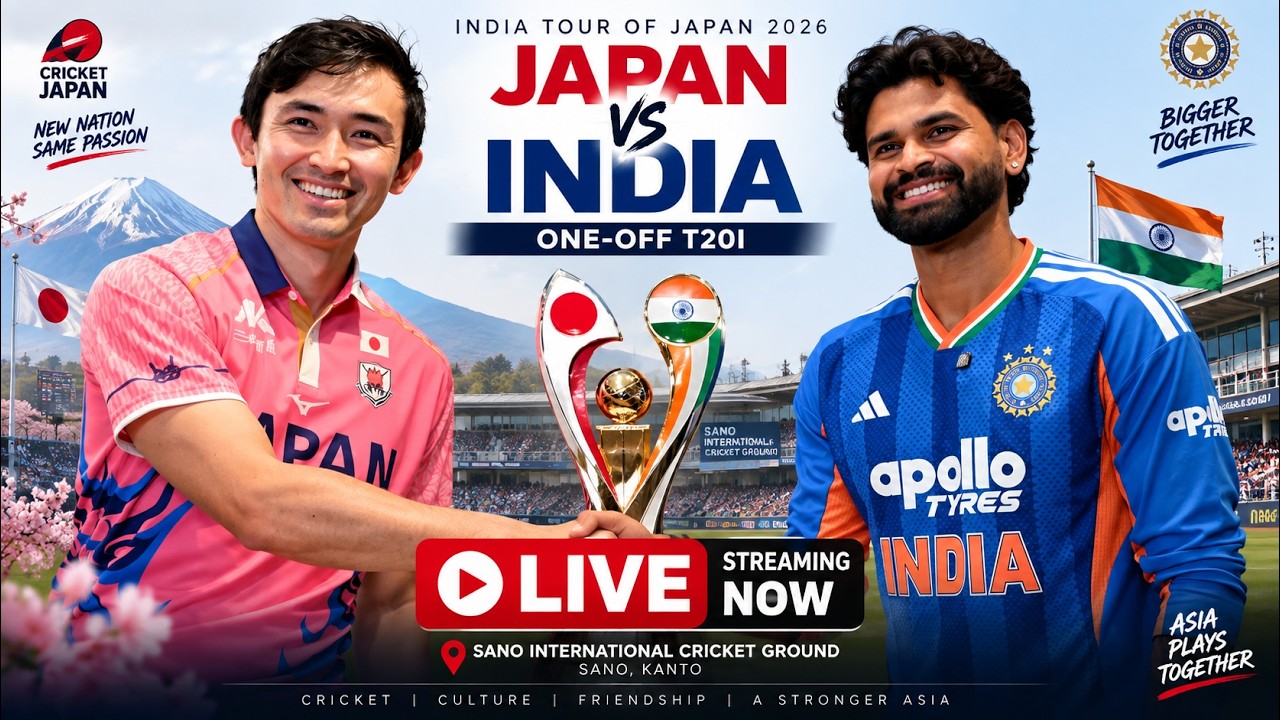 🔴 LIVE Japan vs India LIVE | One-Off T20I | India Tour of Japan 2026 | JPN vs IND LIVE STREAMING