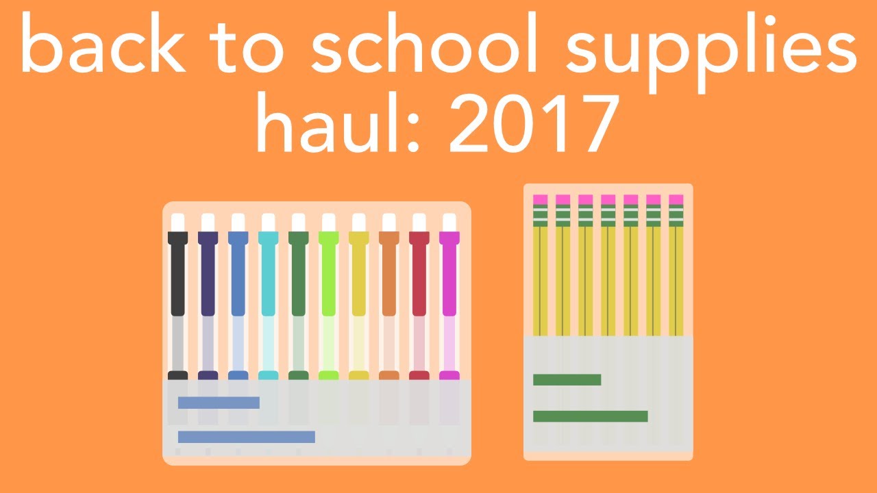 back to school supplies haul: 2017