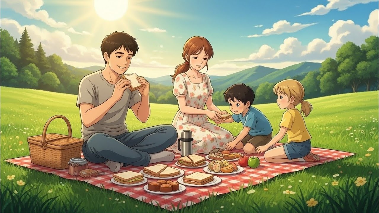 A Quiet Family Evening | Picnic Memories, Warm Dinner, and Falling Asleep Together