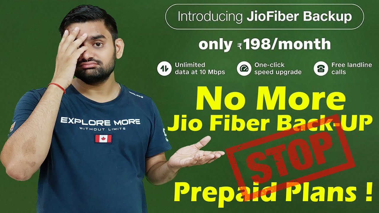 Jio Fiber Back-Up Plans Discontinued| Why Jio Remove Jio Fiber Backup Prepaid Plans | Jio Fiber
