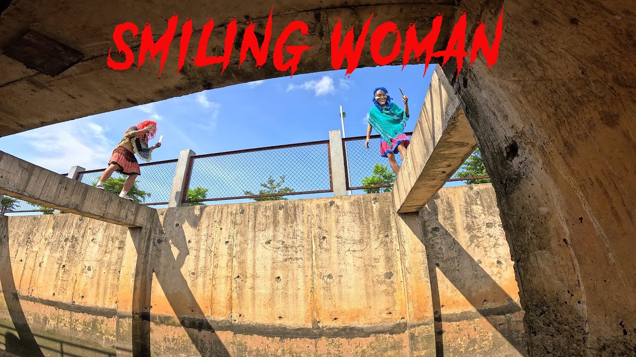 SMILING WOMAN REAL LIFE ESCAPE 8.0 | Horror Parkour Pov Short | Bubbles 3Run