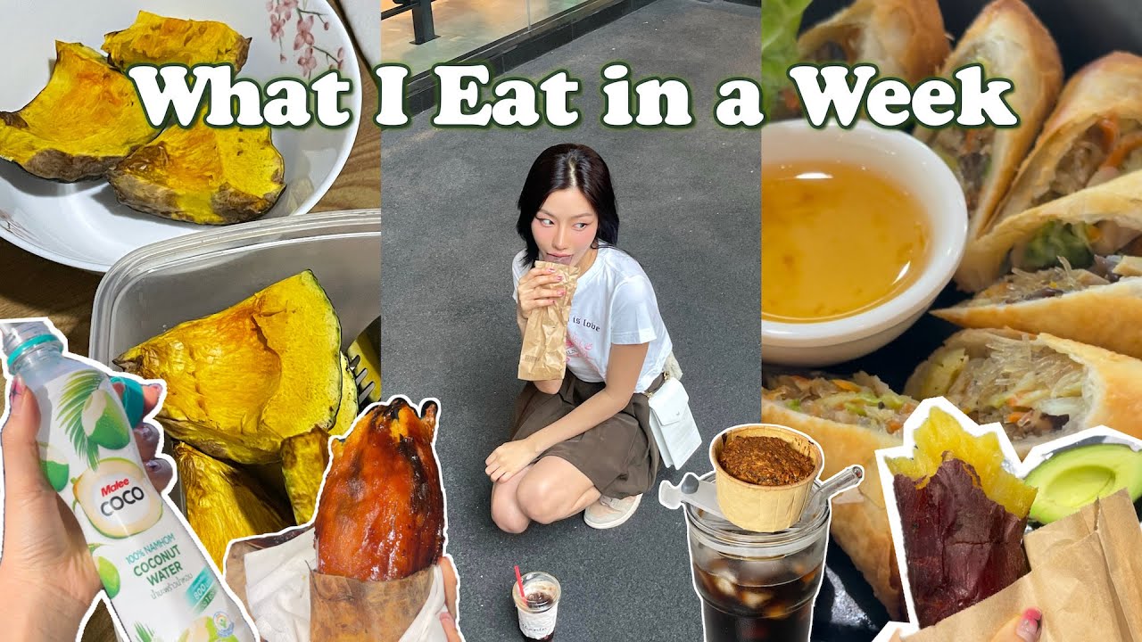 what i eat in a week// maintain shape, self-made muffin, Donki sweet potatoes (zaap on sale)
