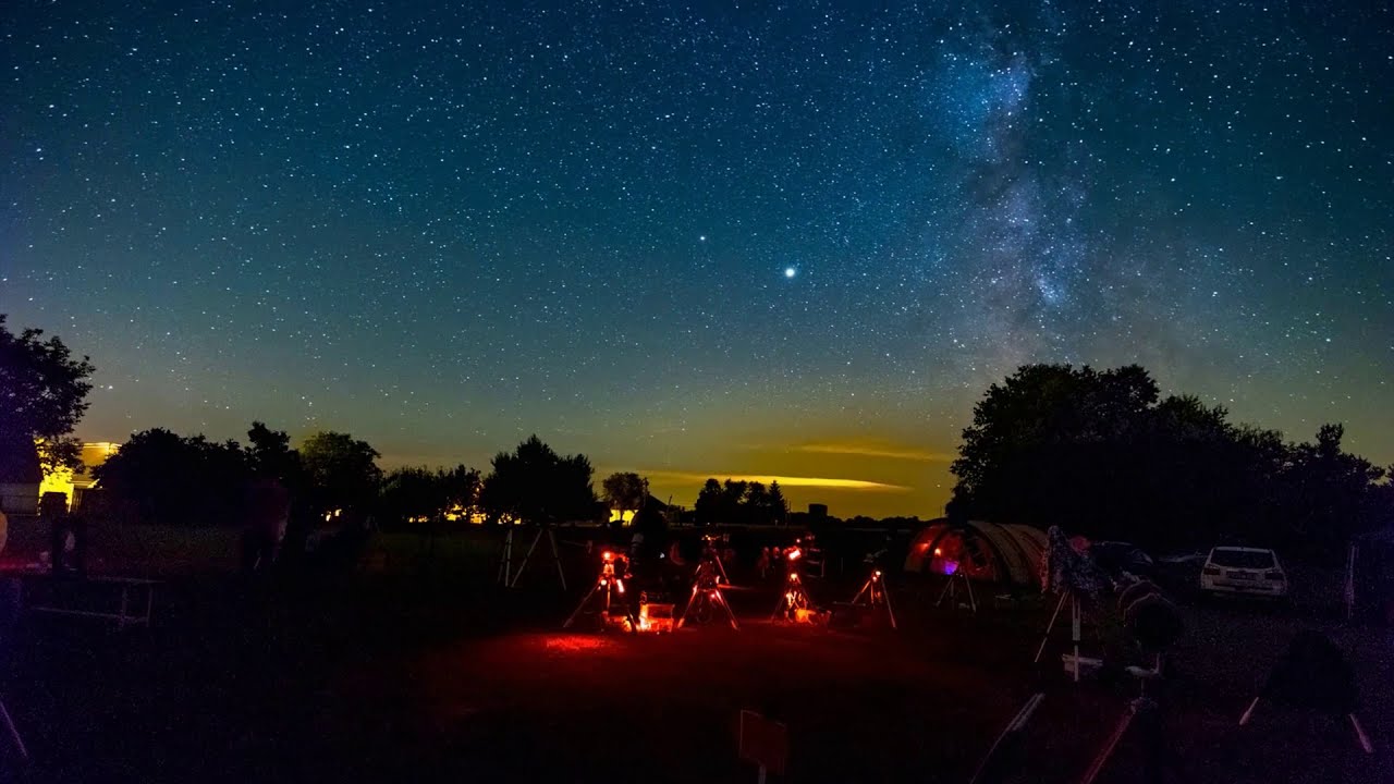 Starry night in VEGA Astronomical camp, Hungary