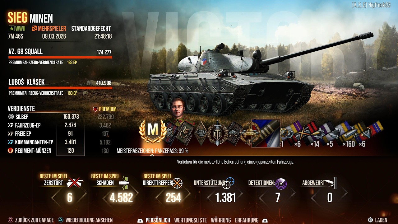 WoT VZ. 68 Squall 4,5k & 1,3k