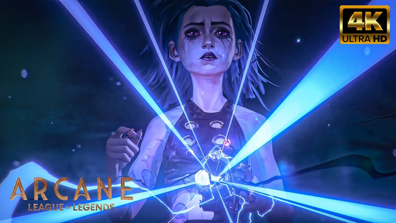 [4K AI] | Arcane Season 2 | Ekko saves Jinx Scene | UPSCALED