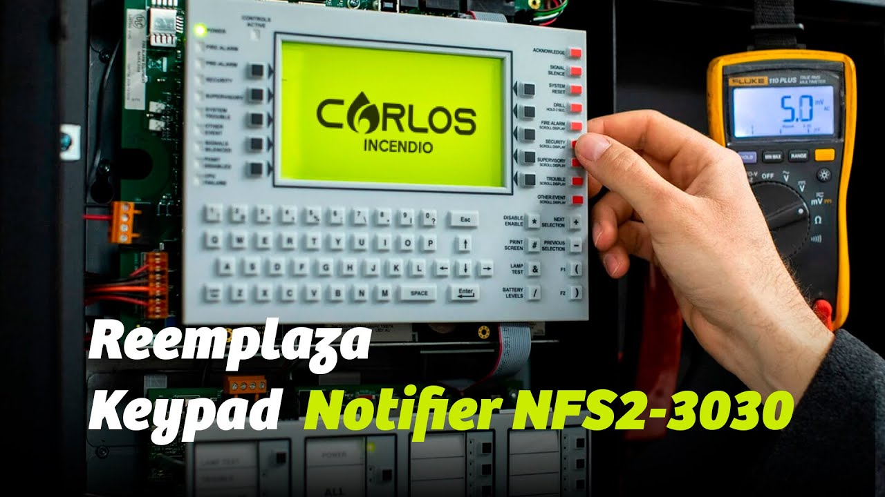 ¡Reparación Rápida! Cómo Reemplazar el Teclado de un Panel de Alarma de Incendio Notifier NFS2-3030
