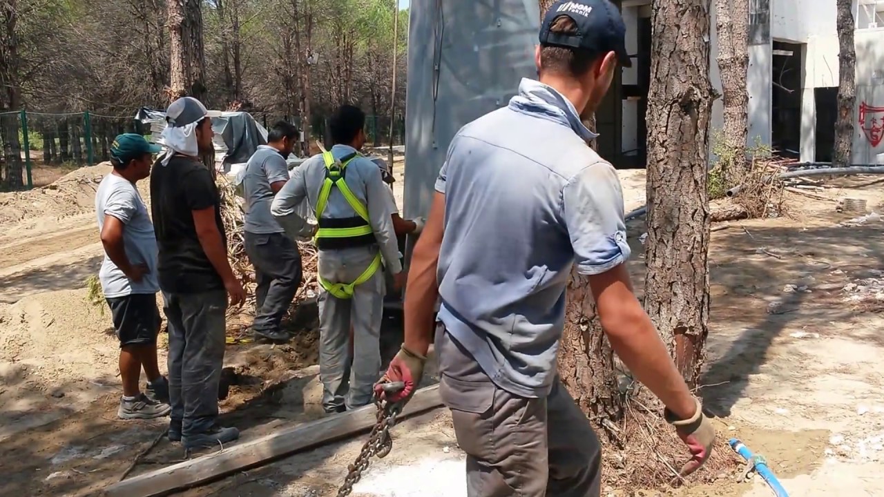 ŞAH - 52 m. Projektör Direği Montajı