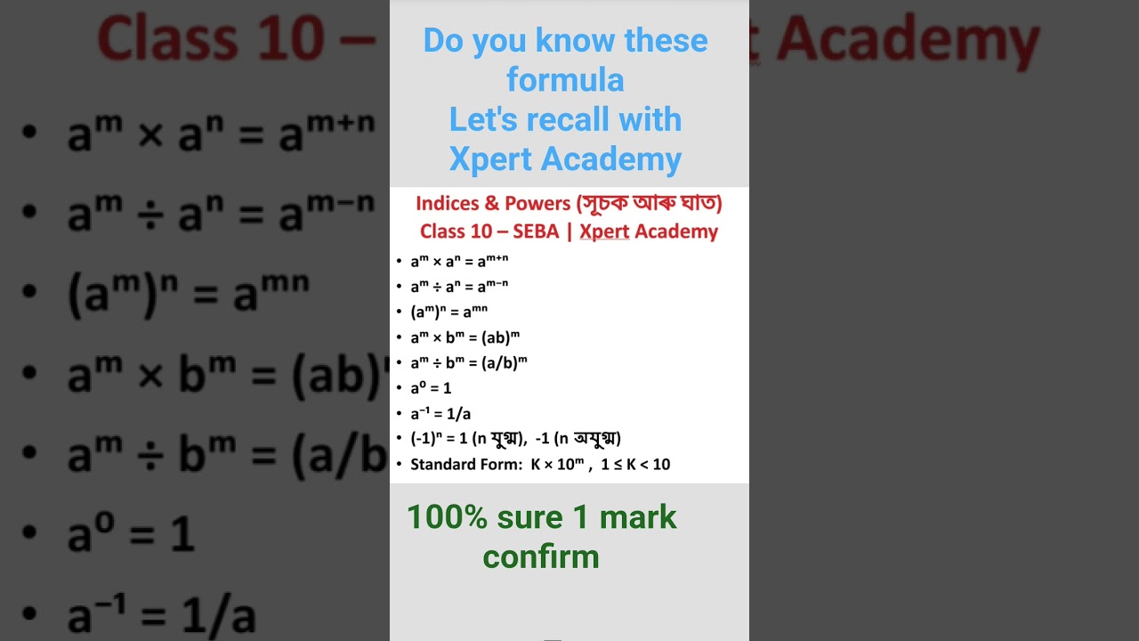 very Important formula for Competitive EXAMS and board 2026