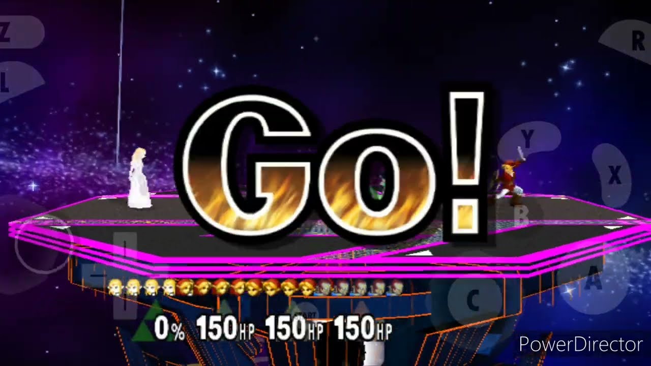 Super Smash Bros. Melee: Protect Goddess Zelda! The battle against Ganondorf!
