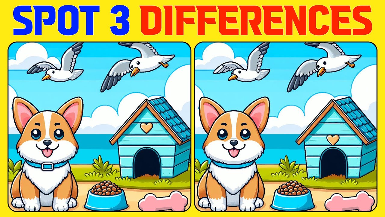 🧠🧩Spot the Difference | Try Our Beginner's Game! 《EASY》