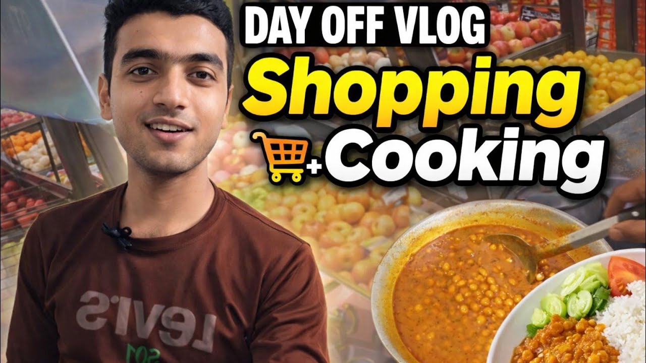 Day Off Vlog 🛒 | Grocery Shopping, Roommates Ke Liye Khana Banaya