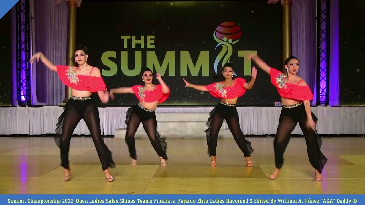 Summit Championship 2022 _ Open Ladies Salsa Shines Teams Finalists _  Fajardo Elite Ladies