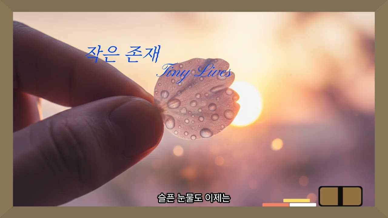 작은 존재 창가에 앉아 듣는 인디 감성(자작곡)