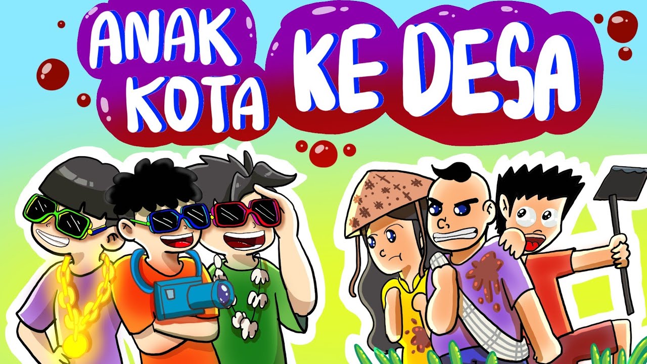 #bukanmaen 😎 SISWA KOTA Gaul PERTAMA KALI Pergi Ke DESA 😂 #kayavsmiskin #trending #kartunlucu