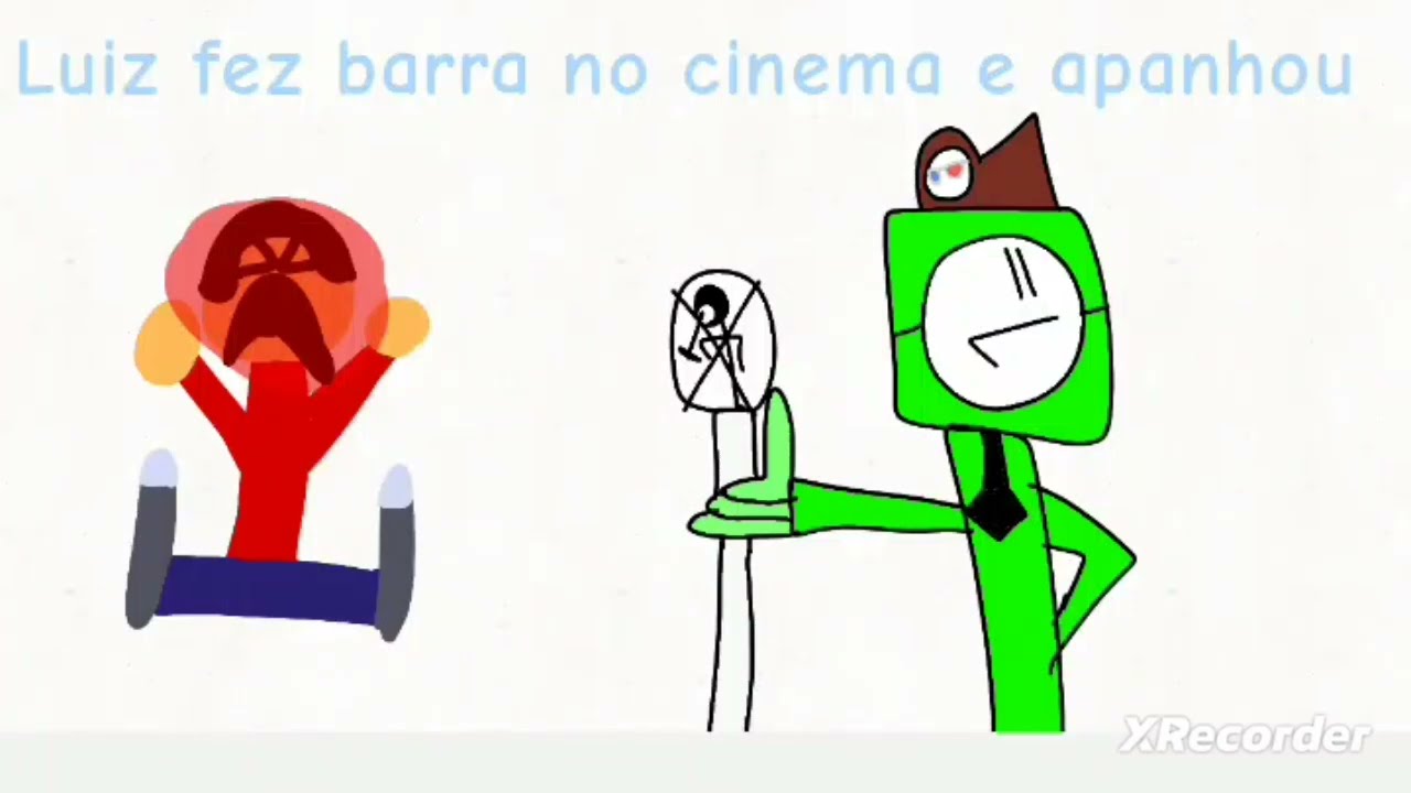 O Luiz fez birra no cinema e apanhou