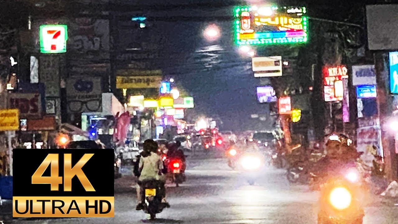 Pattaya 4K Walk 2020 Nov. Darkside Nightwalk Soi KhaoTalo.