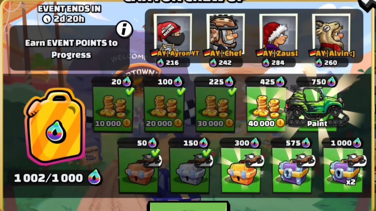 HCR2 my AMAZING Canyon Crew! Big THX! #hillclimbracing2 #hcr2 #shorts #gaming #ayron #funny #viral 