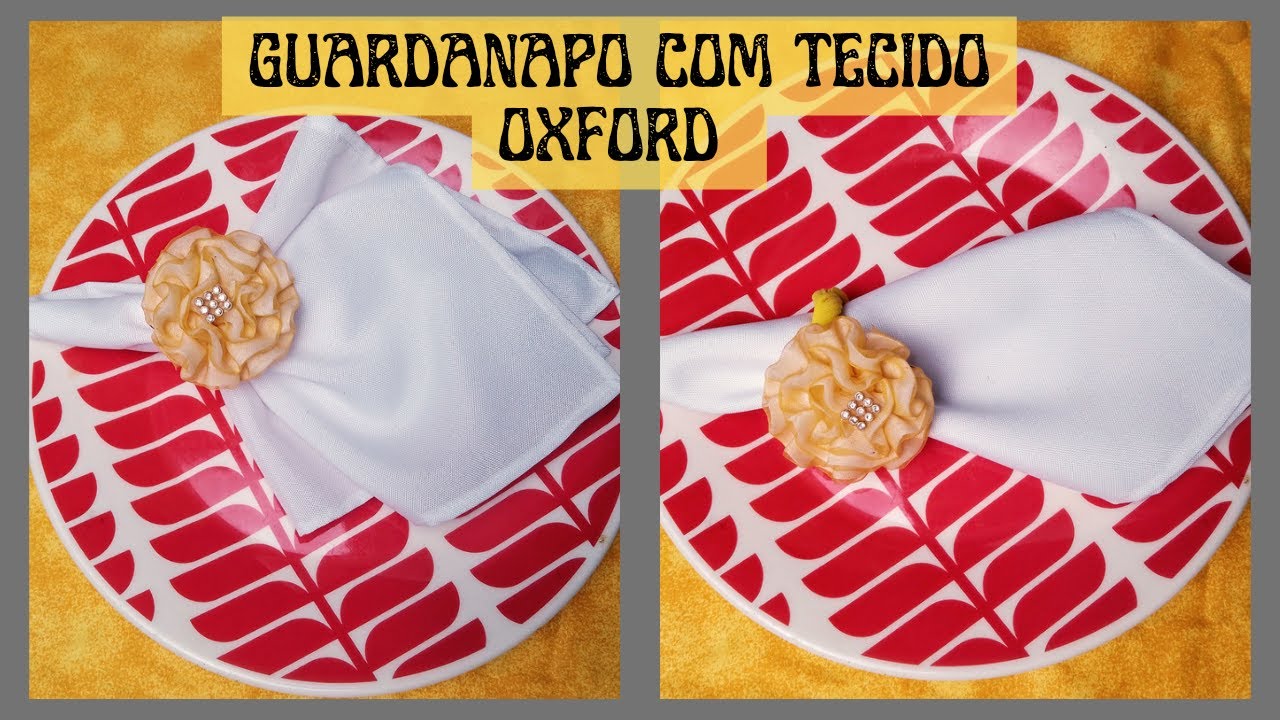 Guardanapo com Tecido Oxford para  Iniciante