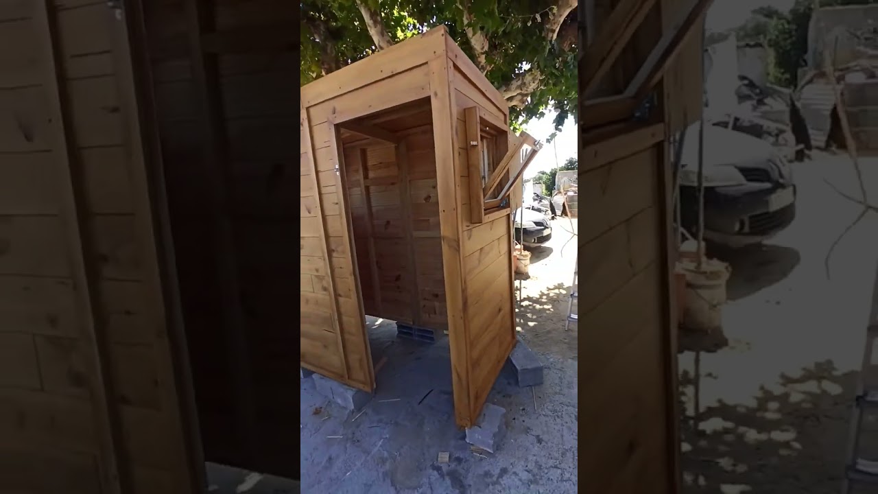 abrigo de jardim madeira