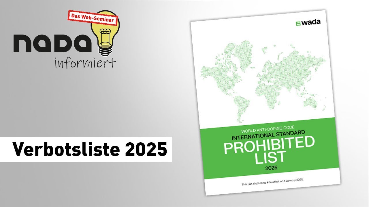 #NADAinformiert - Das Web-Seminar: Verbotsliste 2025
