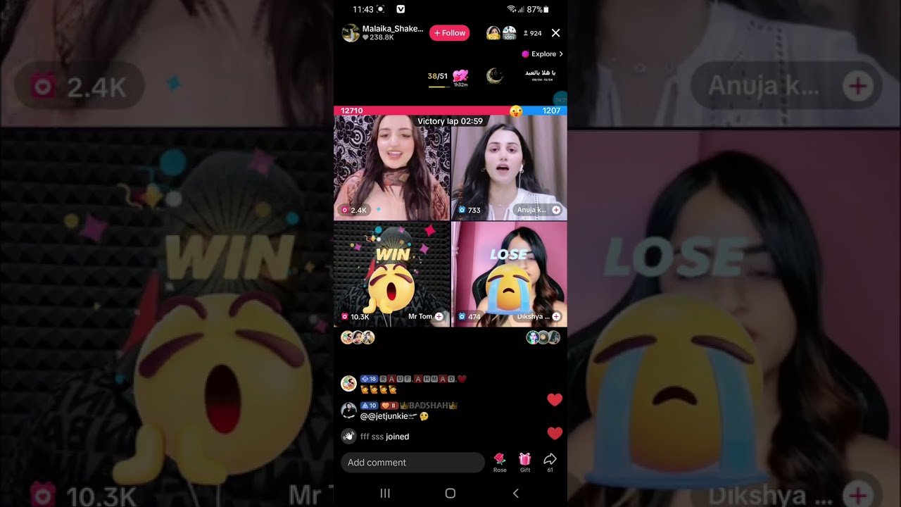 saddam sani ❤ mahi dampu and anuja kamble big fight in tiktok live mach.