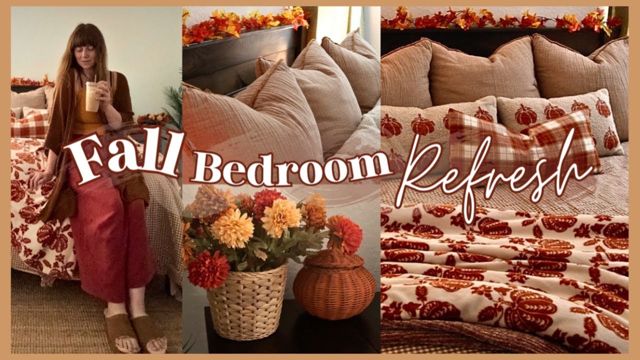 Fall Decorate With Me 2025 🍂 Cozy Fall Bedroom Aesthetic🍁 Fall Home Decor Ideas! Warm & Cozy Vibes🕯️