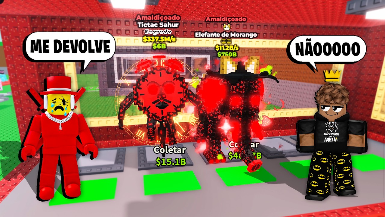 JOGUEI com o SAMMY e ROUBEI ele no PROPRIO ANIVERSARIO no ROUBE UM BRAINROT (Roblox)