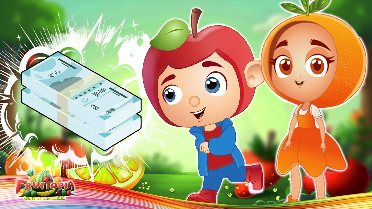 പണം -  Malayalam Fun Stories & Rhymes | Fruitopia Malayalam Kids TV
