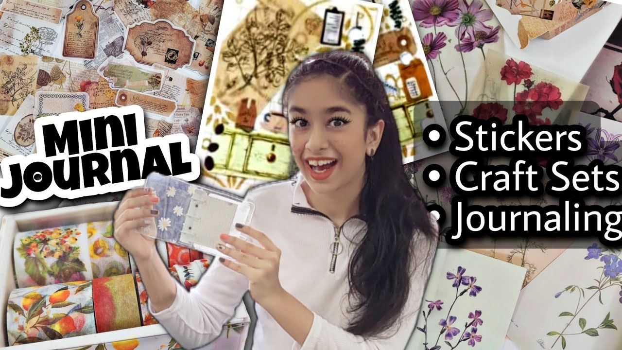 My new MINI Journal✨️ & its supplies!!!💗*ASMR*💗 Vintage Themes🪶🕰📜 | Riya's Amazing World