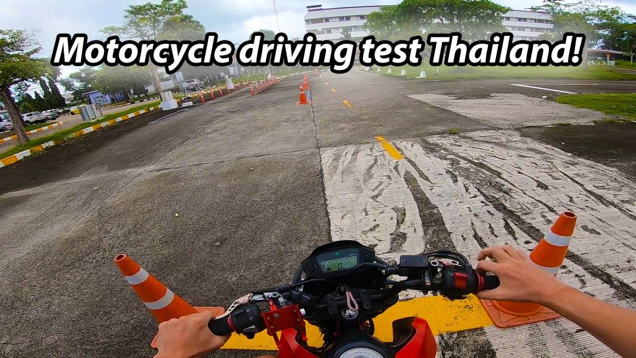 Motorcycle driving test Thailand + How to get a driver license in Thailand! Phuket