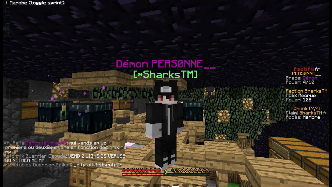 On drop un p4s3 emeraude avec 36pc dans le nether et il nous fait un don !!! ( Pactify - Minecraft )