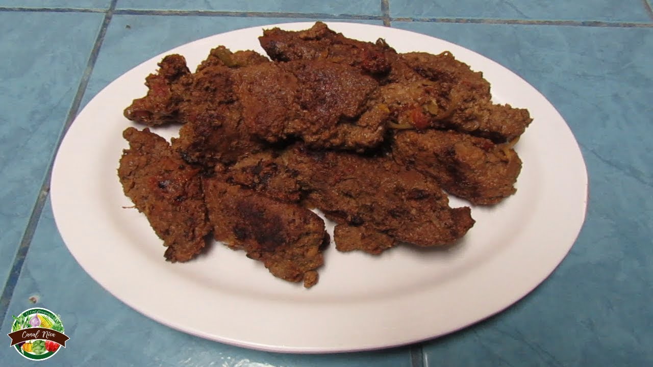 Higado frito de res Receta Comida Nicaraguense