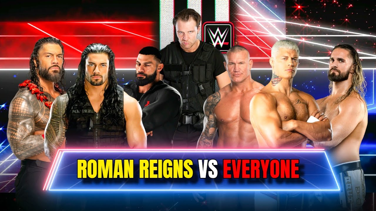 WWE 2K25 Roman Reigns Vs Everyone Special Guest Referee Dean Ambrose
