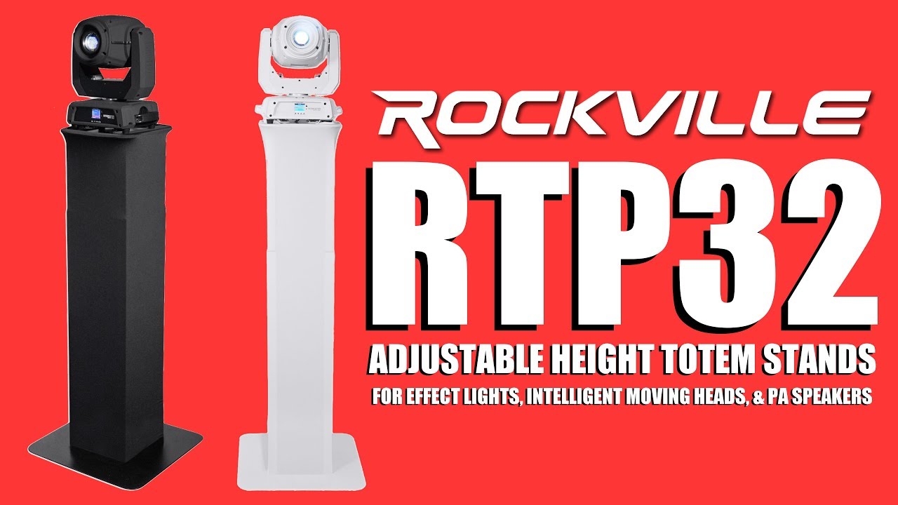 SETUP Rockville RTP32B / RTP32W Totem Stands