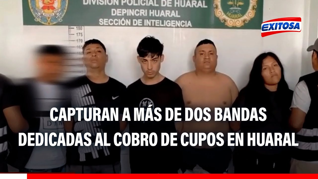 🔴🔵¡Increíble! Capturan a más de dos bandas dedicadas al cobro de cupos en Huaral