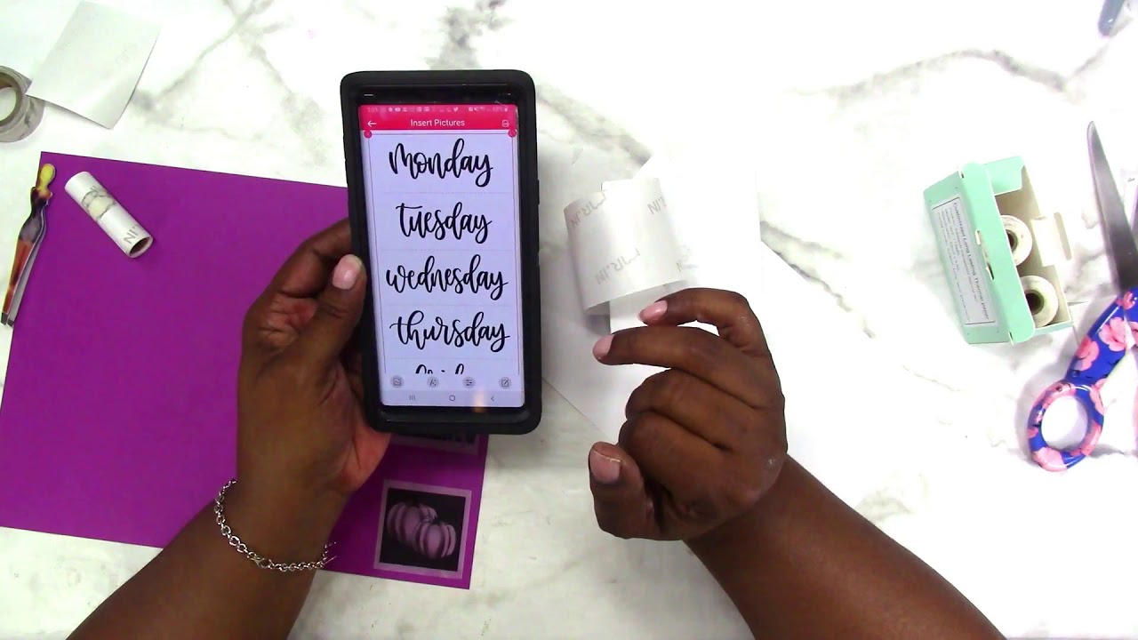 Coloring on the NEW CLEAR Self Adhesive Papers for the PHOMEMO!