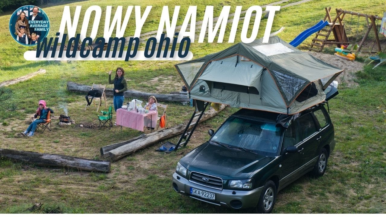 [Family] Wild Camp Ohio 🏕️ | Namiot Dachowy Ohio Green 180 -  Unboxing i montaż🚙✨