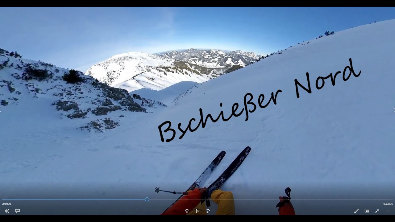 Skitour Bschie&szlig;er Nord - Mieser Schnee, mini Lawine, Harsch und Eis ;-)