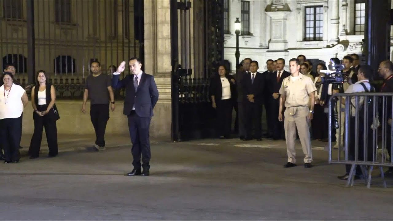 Peru's outgoing president bids farewell at the presidential palace after impeachment | AFP